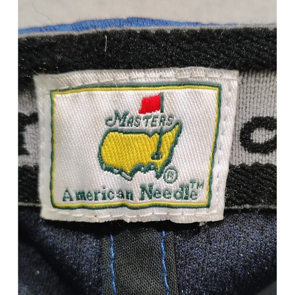 Masters Golf Cap Hat Performance Blue Stretch American Needle Adjustable - Picture 7 of 10